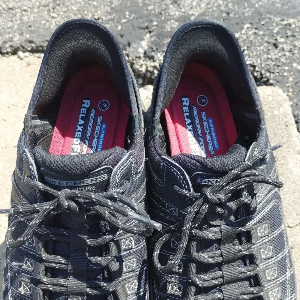 Skechers Mens Sz 13 Sneakers Shoes Hands Free Slip-ins Summits Black 237622